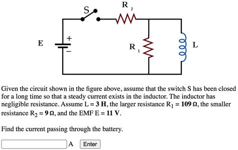 Solved Somming E R L Given The Circuit Shown In The Chegg Com