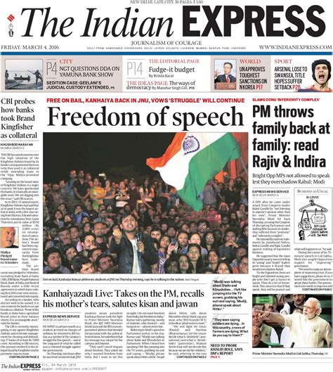Freedom Of Speech How Newspapers Covered Kanhaiya Kumar And Narendra Modi