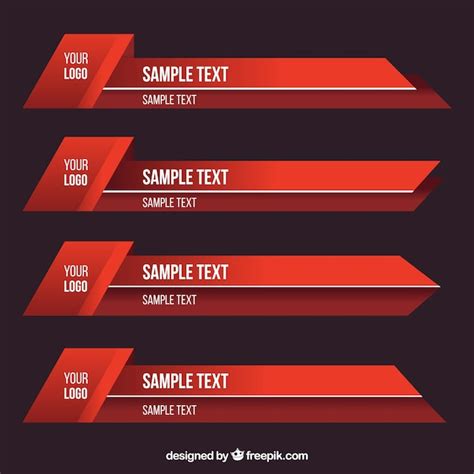 Free Vector Set Of Modern Banners