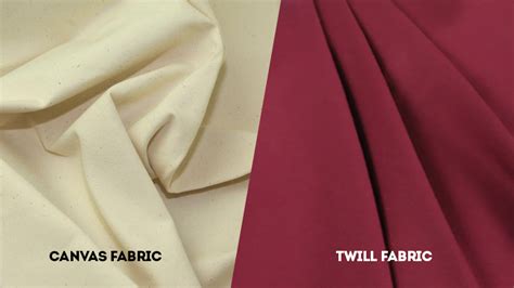 Canvas Vs Twill Differences Between Fabrics Wayne Arthur Gallery