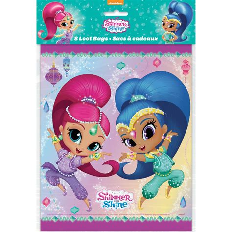 Shimmer And Shine Favor Bags Shimmer And Shine Party Supplies