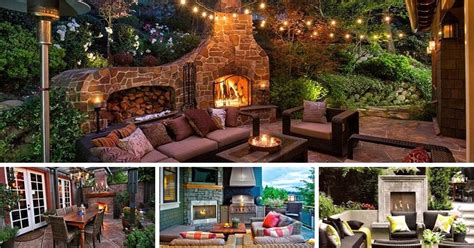 27 Cozy Patio Designs With Fireplaces Various Fireplace Types And Material