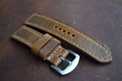 2220 Handmade Horween Leather Watch Strap Custom Made By Etsy Uk