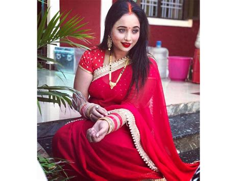 Photo Rani Chatterjee Stuns In A Red Saree Bhojpuri Movie News