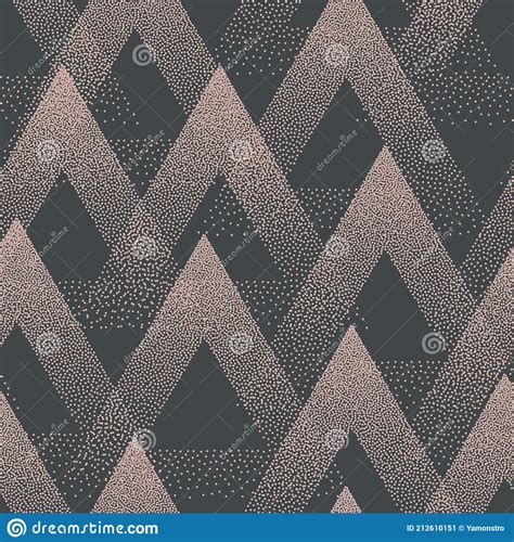 Trendy Seamless Pattern Stippled Triangles Texture Vector Retro Colors