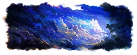 Blue Cloudy Skies Anime Sky Clouds Artwork Hd Wallpaper Wallpaper
