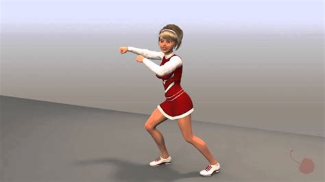 3d character animation female samba girl dance cheerleader fbx daz poser youtube