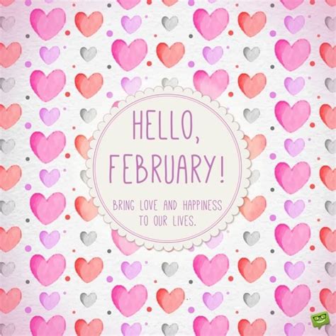 Hello February A Reminder Of Love