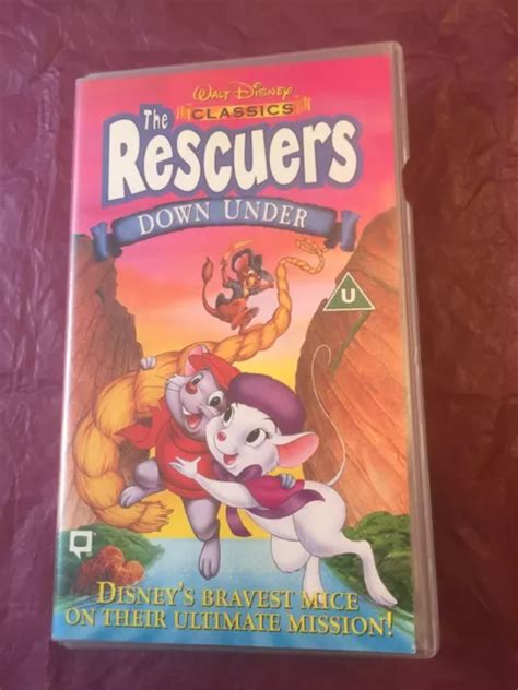 WALT DISNEY CLASSICS The Rescuers Down Under VHS Video Vintage PicClick AU