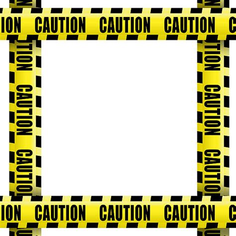 The borders are available in various formats including jpg, pdf, png, and more. Silhouette Of Caution Tape Border Stock Photos, Pictures ...