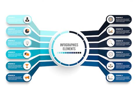 Premium Vector Infographic Template Integrated Circles Business