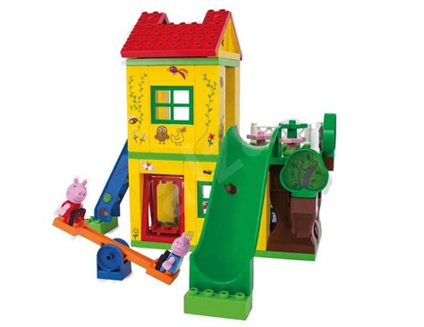 In peppas haus aus der serie playbig bloxx peppa wutz wohnen papa und mama wutz mit ihren kindern peppa und deren kleinen bruder schorsch. PlayBig Bloxx Peppa Wutz Haus - Bausatz | Alza.at