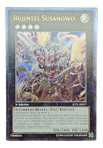 Bujintei Susanowo Carta Yugioh Ultimate Rare Español Mercadolibre