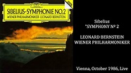 Sibelius: Symphony nº 2 - Leonard Bernstein, Vienna Philharmonic ...