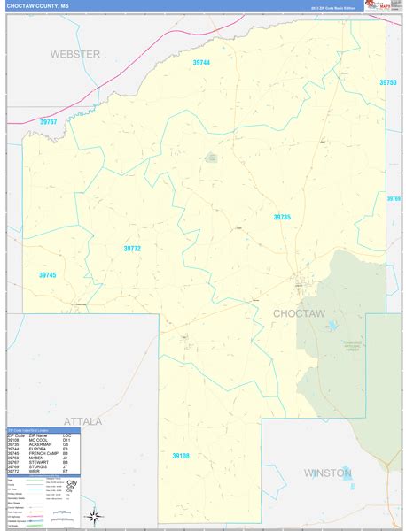 Digital Maps Of Choctaw County Mississippi