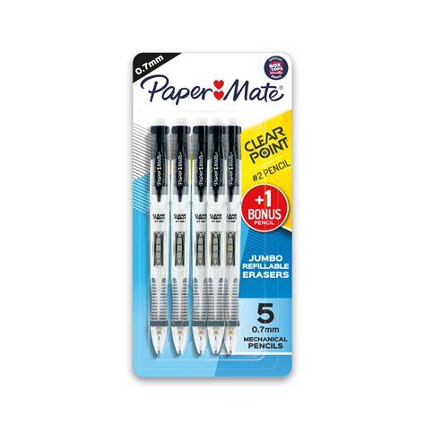 Paper Mate Clearpoint Mechanical Pencils Black Color 07mm Hb 2