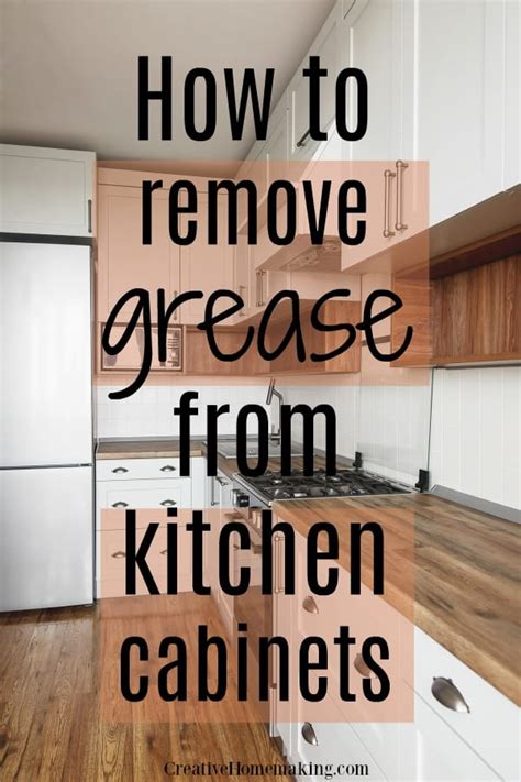 How To Clean Sticky Grease Off Wood Kitchen Cabinets