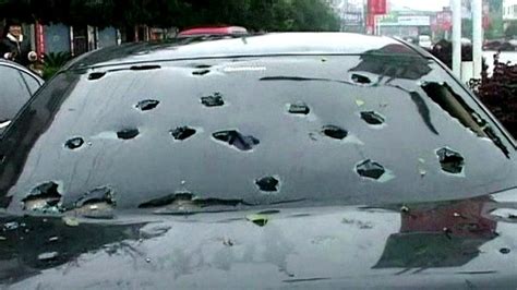 Giant Hailstones Batter Chinas Southern Provinces Bbc News