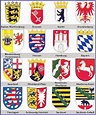 Die 16 Bundesländer Deutschlands | Germany | Wappen der bundesländer ...