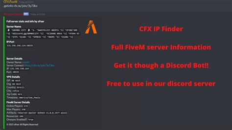 Fivem Server Ip Finder And Information Finder Very Easy In Discord