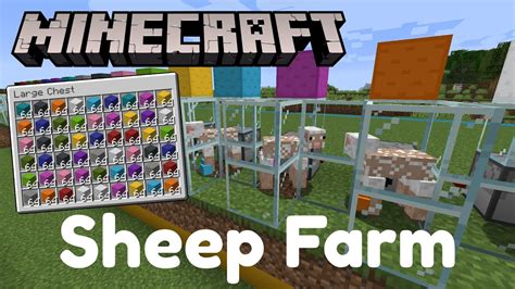 Minecraft Sheep Farm Tutorial Youtube