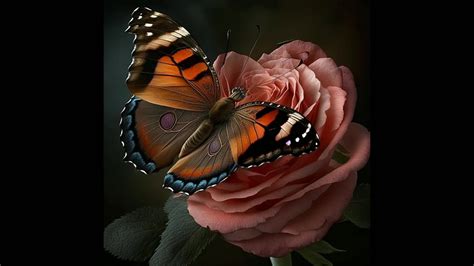 A Butterfly On A Rose