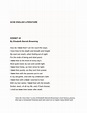 Sonnet 43 Elizabeth Barrett Browning How do I love thee? GCSE ENGLISH ...