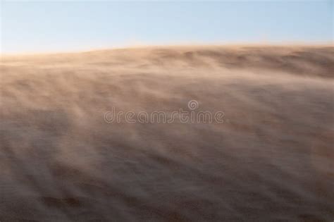 Desert Dunes Lines And Curves Qatar Dubai Middle East Stock Photo