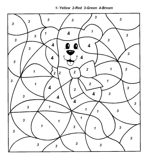 Printable Color By Number Coloring Pages Coloring Page For Kids Kids