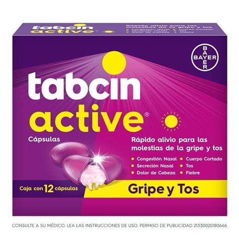 Tabcin Active Paracetamol 250 Mg 12 Cápsulas Walmart