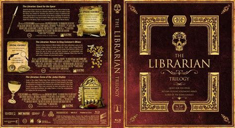 the librarian trilogy custom blu ray cover custom trilogy blu ray movies