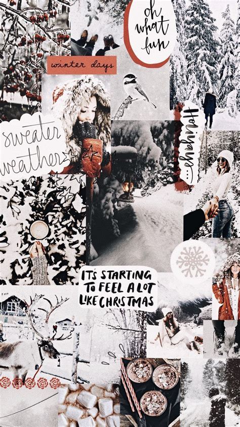 December Aesthetic Wallpaper Collage