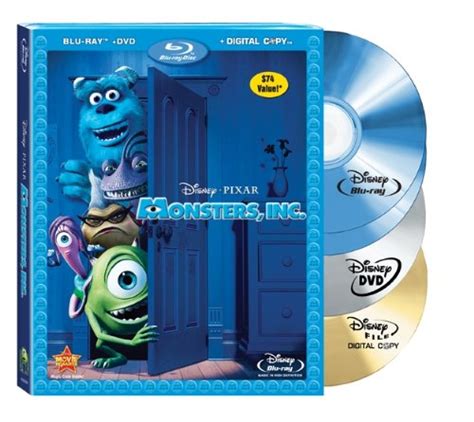 Monsters Inc Four Disc Blu Raydvd Combo Digital Copy Blu Ray