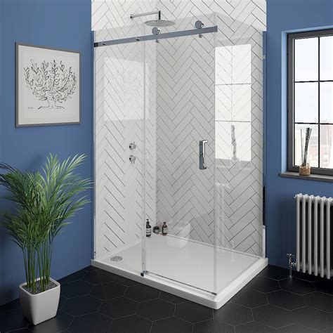 Nova Frameless 1000 X 1000 Sliding Door Shower Enclosure Victorian Plumbing Uk