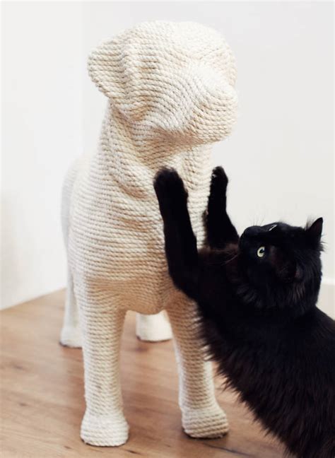 Dog Shaped Cat Scratching Post By Spotted