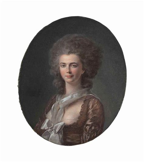 Portrait Of A Lady 4th Quarter 18th C By Louis Rolland Trinquesse
