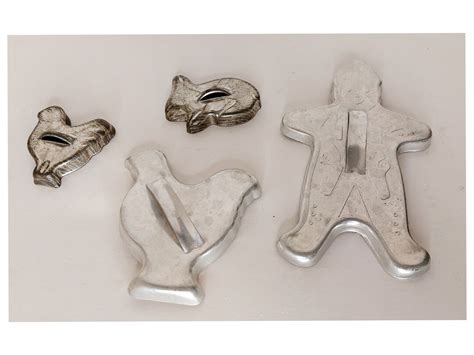 Vintage Mirro Aluminum Cookie Cutters 1950s Gingerbread Man Etsy