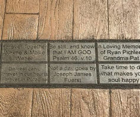 Memorial Bricks Ascension Lutheran Church