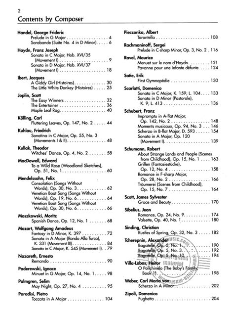 50 Piano Classics 2 Komponisten H Z Buy Now In The Stretta Sheet