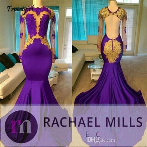 Charming African Style High Neck Prom Dresses 2019 Gold