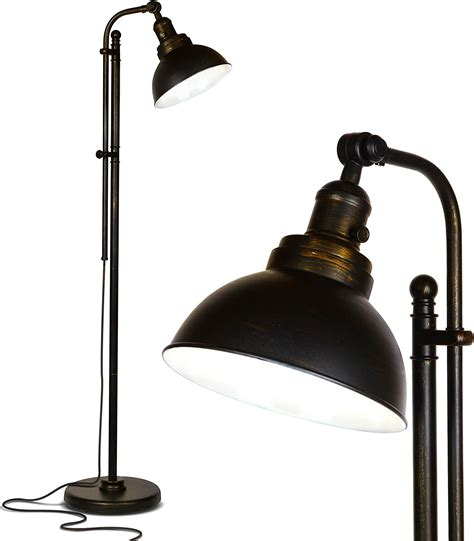 Brightech Dylan Industrial Floor Lamp For Living Rooms And Bedrooms