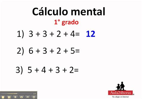 Fortalece las habilidades matemáticas de tu hijo. Calculo mental. 1° de primaria - YouTube