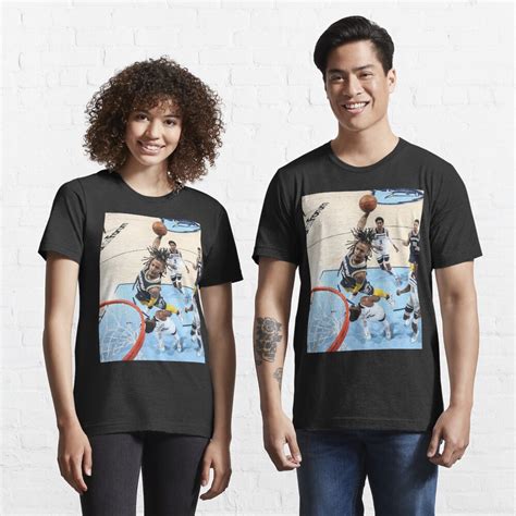 Ja Morant Posterized Dunk T Shirt For Sale By Redwy Redbubble Ja