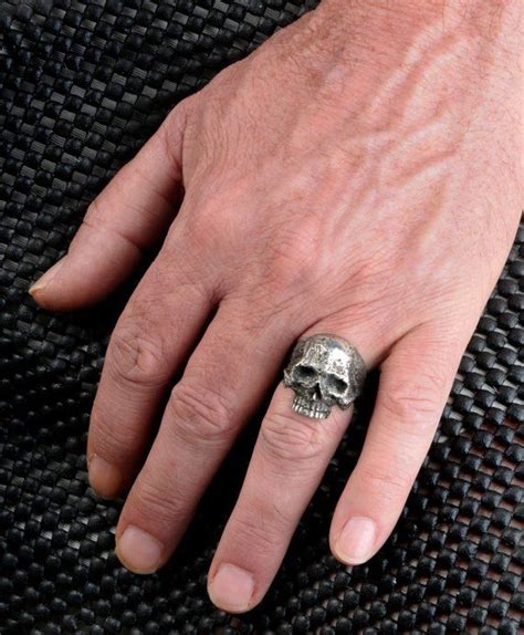 Skull Ring Silver Skull Ring Small Medium Skull Ring Mens And Womens