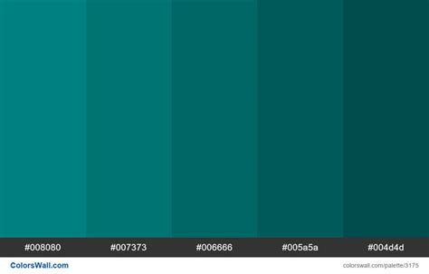 Teal Color Shades Colorswall Teal Colors Teal Color Schemes Teal
