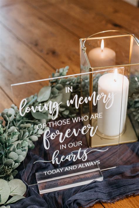 In Loving Memory of Those Who Are Forever in Our Hearts Clear - Etsy