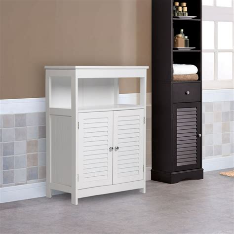 Kinbor Bathroom Floor Cabinet Free Standing Storage Cabinet Organizer