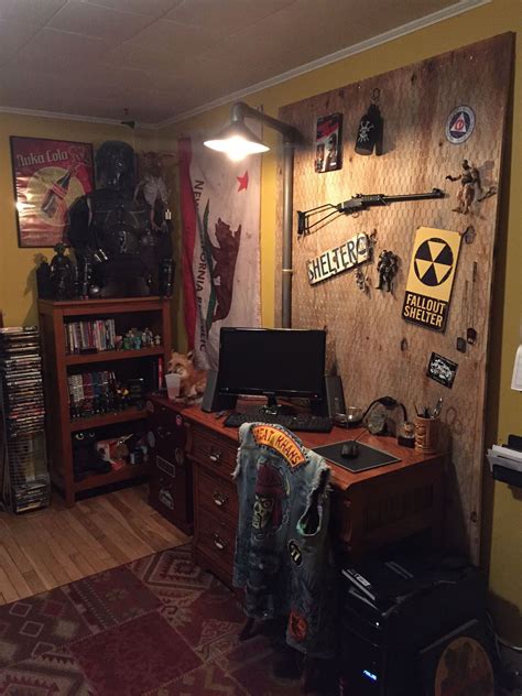My Fallout Themed Office Imgur Video Game Room Gaming Themed