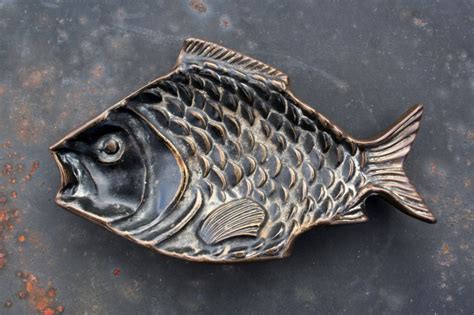 Cast Bronze Fish Dish