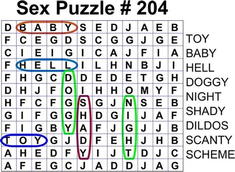 Pocket Size Moderately Difficult Sex Word Search Puzzles For Adults